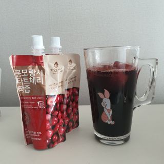 자연에온 몽모랑시 타트체리 착즙 100mL 10개입 2BOX — 5점을 준 리뷰어가 2021년 1월 올린 사용 사진