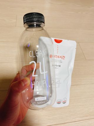 클린24시간 1BOX(5포) + 전용보틀(500ml) — 5점을 준 리뷰어가 2023년 1월 올린 사용 사진