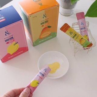 비타앤C 레몬맛, 망고맛 — 5점을 준 리뷰어가 2021년 6월 올린 사용 사진