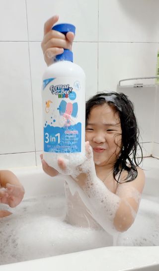 포멀비 키즈 3in1 1000ml /  베이비파우더향 — 5점을 준 리뷰어가 2025년 7월 올린 사용 사진