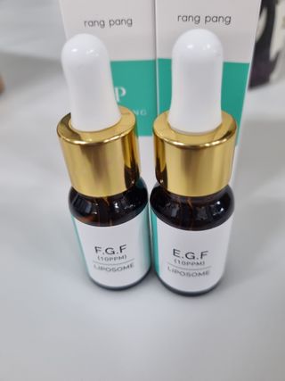 랑팡 EGF+FGF 10ppm 리포좀 앰플 원액 10ml — 5점을 준 리뷰어가 2021년 10월 올린 사용 사진