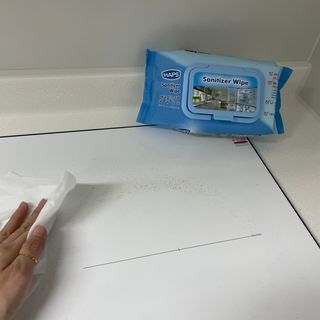 햅스 세균없는 주방 대형 2팩, HAPS sanitizer wipe — 4점을 준 리뷰어가 2022년 2월 올린 사용 사진