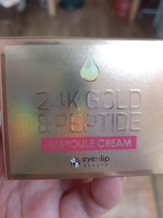 아이앤립 / EYENLIP 아이앤립 24K 골드 N 펩타이드 앰플 크림 — 5점을 준 리뷰어가 2021년 3월 올린 사용 사진