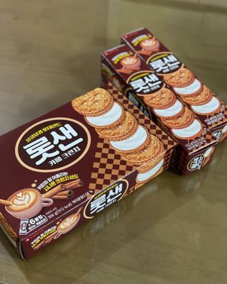 롯데제과 롯샌 카페크런치 — 5점을 준 리뷰어가 2021년 10월 올린 사용 사진