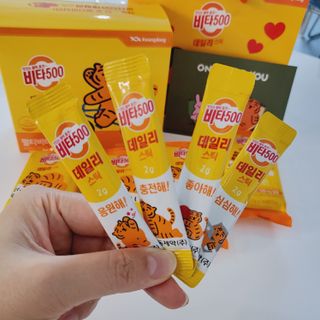 광동제약 [광동] 비타500데일리스틱 70포X2개 + 뚱랑이엽서 + 쇼핑백 증정 — 5점을 준 리뷰어가 2022년 11월 올린 사용 사진