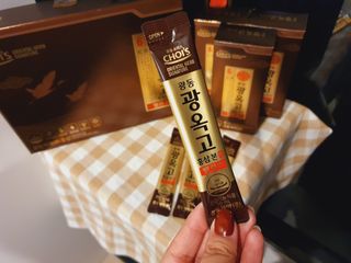 [광동제약] 광옥고 홍삼 본 밸런스 1박스 30포 — 5점을 준 리뷰어가 2021년 9월 올린 사용 사진