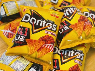 롯데제과 도리토스 양념치킨맛 — 5점을 준 리뷰어가 2021년 4월 올린 사용 사진