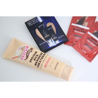 썸헤어 / SUMHAIR 썸헤어 프로틴 리치 머랭 트리트먼트 극손상모 전용 케어 — 4점을 준 리뷰어가 2021년 5월 올린 사용 사진
