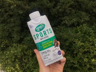 셀렉스스포츠 셀렉스 스포츠 웨이 프로틴 초콜릿 _ 330ml x 12팩 — 5점을 준 리뷰어가 2021년 3월 올린 사용 사진