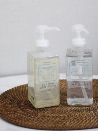 아토컴피 신생아와 반려동물도 사용가능한 고농축 세탁세제 섬유유연제 500ml 세트 (독일 피부과 임상시험 완료) — 5점을 준 리뷰어가 2022년 9월 올린 사용 사진