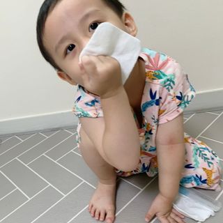 설랩수앤슈, 직접 만들어 쓰는 아기 물티슈 — 5점을 준 리뷰어가 2021년 7월 올린 사용 사진