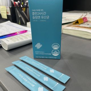 클린24시간 슬림앤유산균 1박스 (3.5g X 15포) — 4점을 준 리뷰어가 2022년 12월 올린 사용 사진