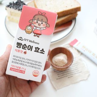 아이비웰니스 빵순이 식탁 위의 필수템! 빵순이 효소 키위맛 100포 + 석류맛 14포 (총 114포) — 5점을 준 리뷰어가 2022년 12월 올린 사용 사진