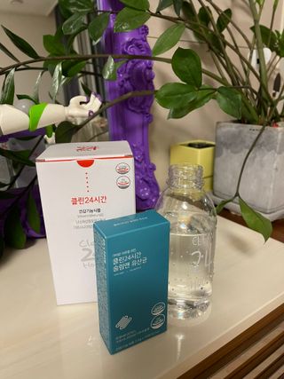 클린24시간 1BOX(5포) + 전용보틀(500ml) — 5점을 준 리뷰어가 2023년 7월 올린 사용 사진