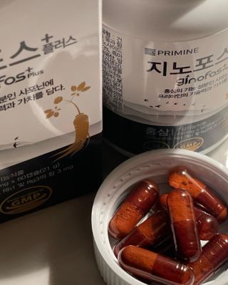 프리마인 홍삼의 강력한 에너지, 이제는 흡수율을 높인 최첨단 캡슐로 간편하게 초고속 충전하세요. — 5점을 준 리뷰어가 2022년 4월 올린 사용 사진