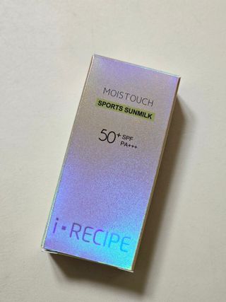 아이레시피 모이스트터치 스포츠 선밀크 50ml (SPF50+ PA+++) — 4점을 준 리뷰어가 2023년 6월 올린 사용 사진
