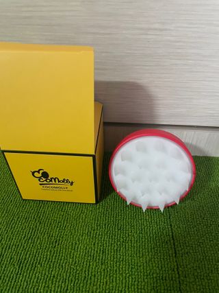 자극 없이 털/각질 관리가 가능한 코코몰리 실리콘 목욕 브러쉬 — 5점을 준 리뷰어가 2021년 1월 올린 사용 사진