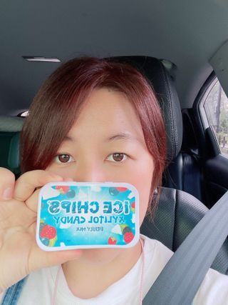 [아이스칩스] 무설탕 비건 자일리톨 캔디 7종 2개기준 — 4점을 준 리뷰어가 2021년 6월 올린 사용 사진