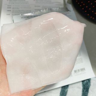 쿠피 피디알엔 연어 더마 페이셜 마스크 — 5점을 준 리뷰어가 2022년 1월 올린 사용 사진