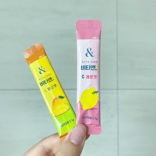 비타앤C 레몬맛, 망고맛 — 5점을 준 리뷰어가 2021년 5월 올린 사용 사진
