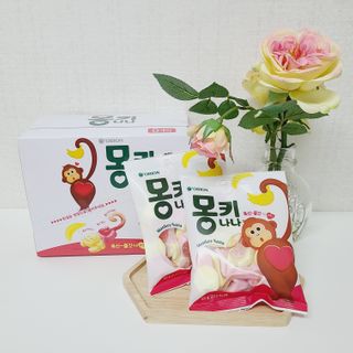 폭신 쫄깃 식감 로맨스, 몽키나나 젤리 8봉지 — 4.5점을 준 리뷰어가 2021년 2월 올린 사용 사진