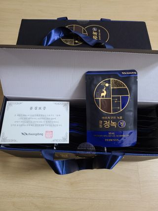 [광동생활건강] 광동정녹청 30포 — 5점을 준 리뷰어가 2021년 10월 올린 사용 사진