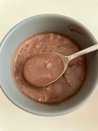 일일하우 슬리밍 플랜B 고소한 귀리맛, 진한 카카오맛 (체중조절식) — 4점을 준 리뷰어가 2023년 7월 올린 사용 사진