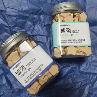 페페로니 자기전에 먹는 저알러지 껌 세트 치킨+오리 — 5점을 준 리뷰어가 2021년 7월 올린 사용 사진