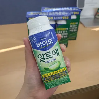 LIVE 매일바이오 알로에 드링킹 요거트 — 5점을 준 리뷰어가 2022년 4월 올린 사용 사진