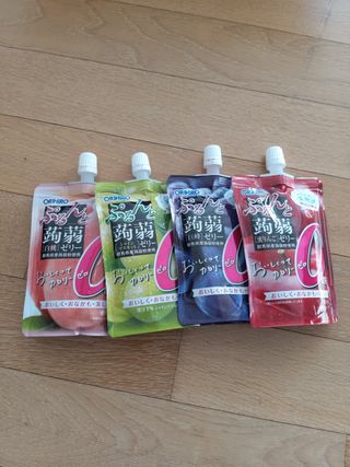 ORIHIRO 오리히로 곤약젤리 제로칼로리 130g 4종 4팩(맛별로 1팩씩) — 5점을 준 리뷰어가 2023년 1월 올린 사용 사진