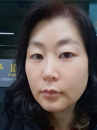 [유니프] 헤어 샤이니 핑크 컬러 트리트먼트240g — 4점을 준 리뷰어가 2023년 11월 올린 사용 사진