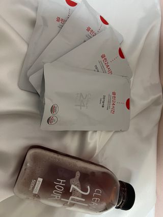 클린24시간 1BOX(5포) + 전용보틀(500ml) — 5점을 준 리뷰어가 2022년 8월 올린 사용 사진