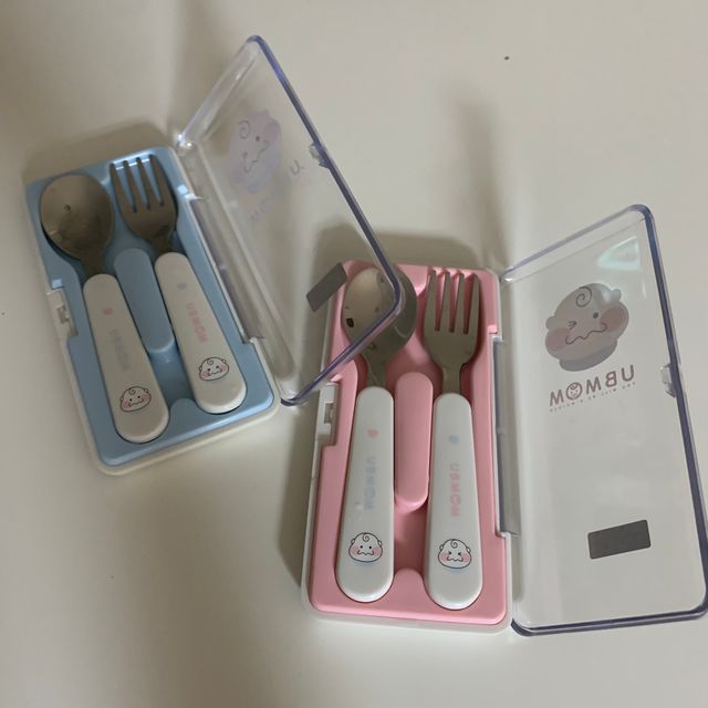 유비맘 스푼포크 케이스 세트 1+1 _컬러랜덤 발송 리뷰 사진