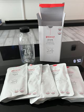 클린24시간 1BOX(5포) + 전용보틀(500ml) — 5점을 준 리뷰어가 2022년 7월 올린 사용 사진