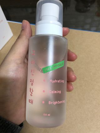 [시카앰플] 묘오한 고마진정할때 진정 스프레이 앰플 150ml — 3점을 준 리뷰어가 2021년 1월 올린 사용 사진