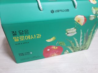 서울약사신협 잘 담은 알로애사과_70ml x 30포 — 5점을 준 리뷰어가 2021년 10월 올린 사용 사진