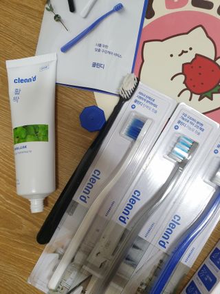주식회사 클린디 [클린디] 고기능성 칫솔 세트_기능모/탄력모/미세모/초극세모 — 5점을 준 리뷰어가 2022년 3월 올린 사용 사진