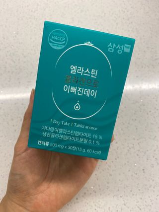 체인미 엘라스틴 콜라겐으로 이뻐진데이 500mg x 30정 — 5점을 준 리뷰어가 2021년 12월 올린 사용 사진