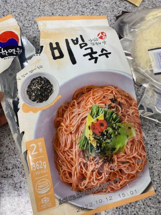 [한면원] 비빔국수 2인분 — 4.5점을 준 리뷰어가 2022년 8월 올린 사용 사진
