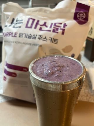 수플먼트 나는 마신닭!! 닭가슴살 주스키트, 먹기 힘들었던 닭가슴살 이제는 마시자 — 5점을 준 리뷰어가 2022년 12월 올린 사용 사진
