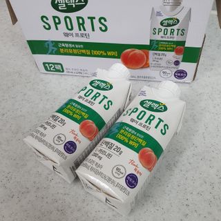 셀렉스스포츠 셀렉스 스포츠 웨이 프로틴 복숭아_ 330ml x 12팩 — 5점을 준 리뷰어가 2021년 4월 올린 사용 사진