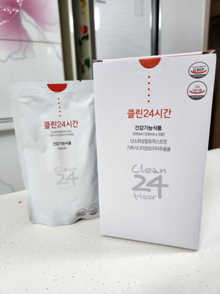 클린24시간 1BOX(5포) + 전용보틀(500ml) — 5점을 준 리뷰어가 2023년 1월 올린 사용 사진