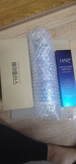 헤어플러스 단백질탈모샴푸 500ml+단백질본드앰플 145ml — 5점을 준 리뷰어가 2021년 3월 올린 사용 사진