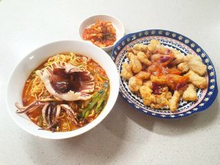 [풀무원] 자연은맛있다 정면, 백면, 홍면  세트 — 5점을 준 리뷰어가 2021년 4월 올린 사용 사진