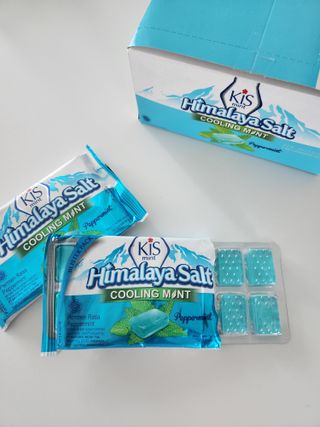 마요라 히말라야 솔트 캔디 2종-페퍼민트 맛, 라임민트 맛 — 5점을 준 리뷰어가 2022년 12월 올린 사용 사진