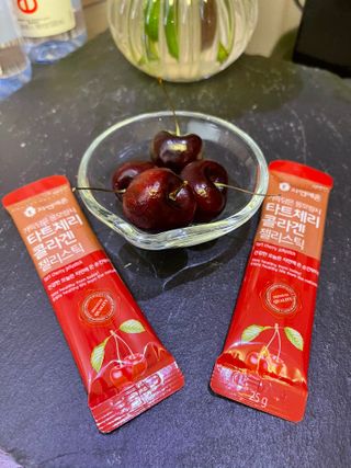 자연에온 가득담은 몽모랑시 타트체리 콜라겐 젤리스틱 — 5점을 준 리뷰어가 2021년 1월 올린 사용 사진