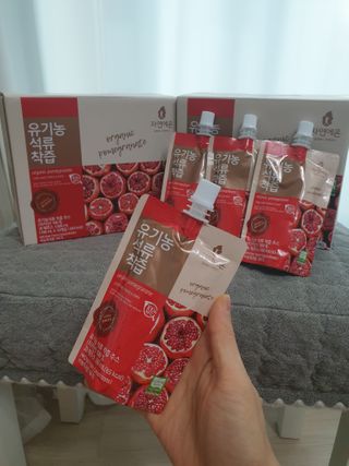 자연에온 유기농 석류 착즙 100mL 10개입 2BOX — 5점을 준 리뷰어가 2020년 12월 올린 사용 사진