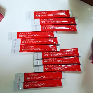 메타아르기닌 GC녹십자웰빙 메타 아르기닌 6000 플러스 오르니틴 — 5점을 준 리뷰어가 2022년 5월 올린 사용 사진
