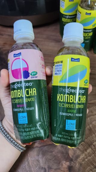 더그레잇티 콤부차 [매일유업] 더그레잇티 44kcal 콤부차 300ml *12개입 (오리지널 6개+베리리치 6개) — 5점을 준 리뷰어가 2023년 8월 올린 사용 사진