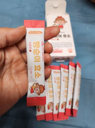 아이비웰니스 빵순이 효소 키위맛 7포 + 석류맛 7포 (총 14포, 2주분) — 5점을 준 리뷰어가 2022년 10월 올린 사용 사진